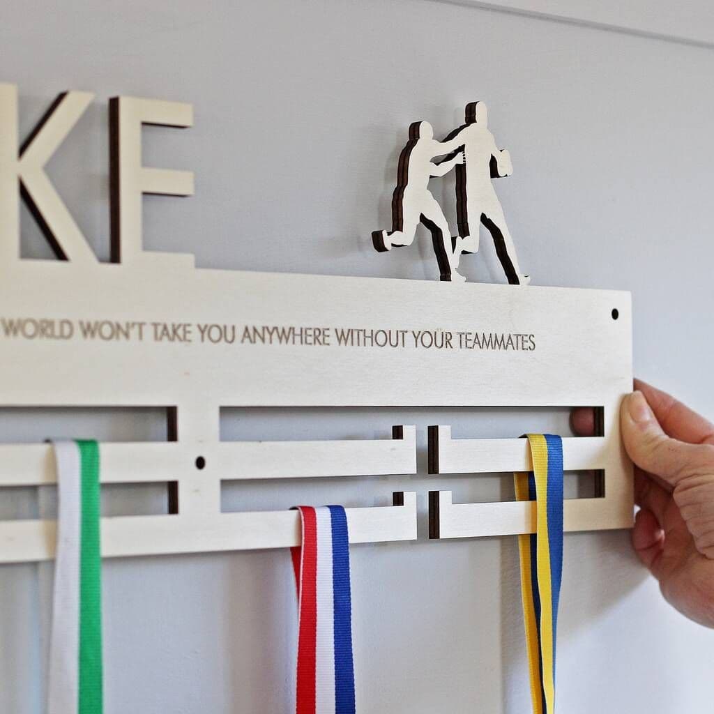 Rugby Personalised Medal Hanger
