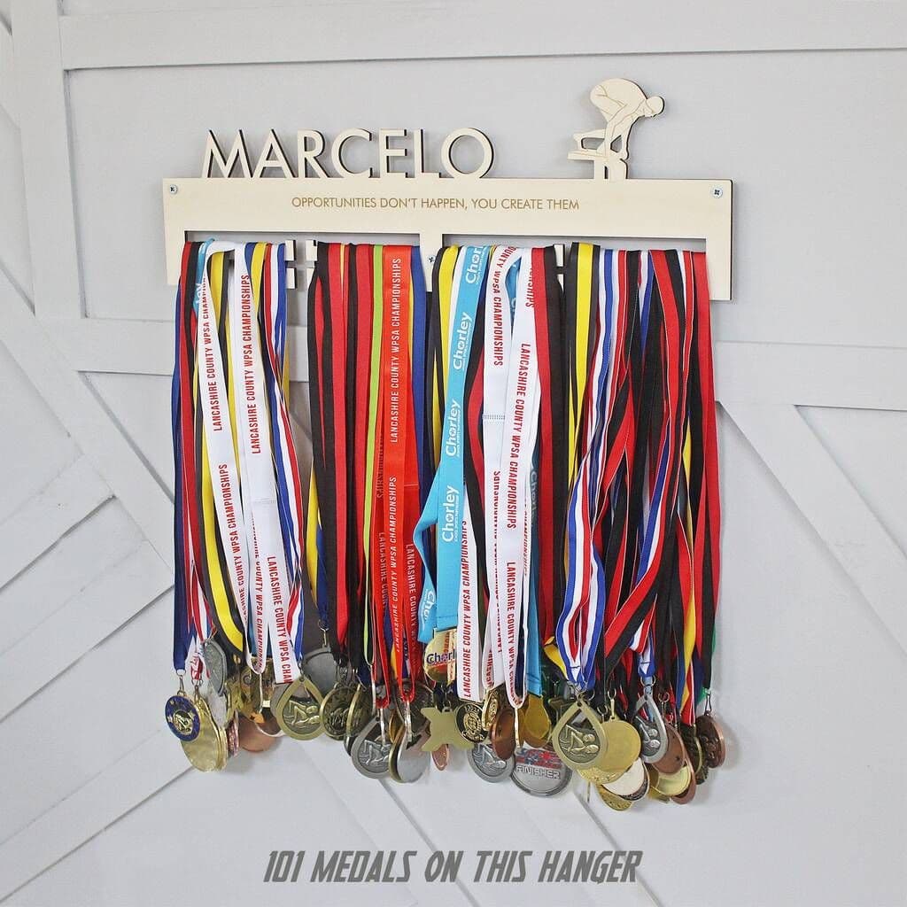 Rugby Personalised Medal Hanger