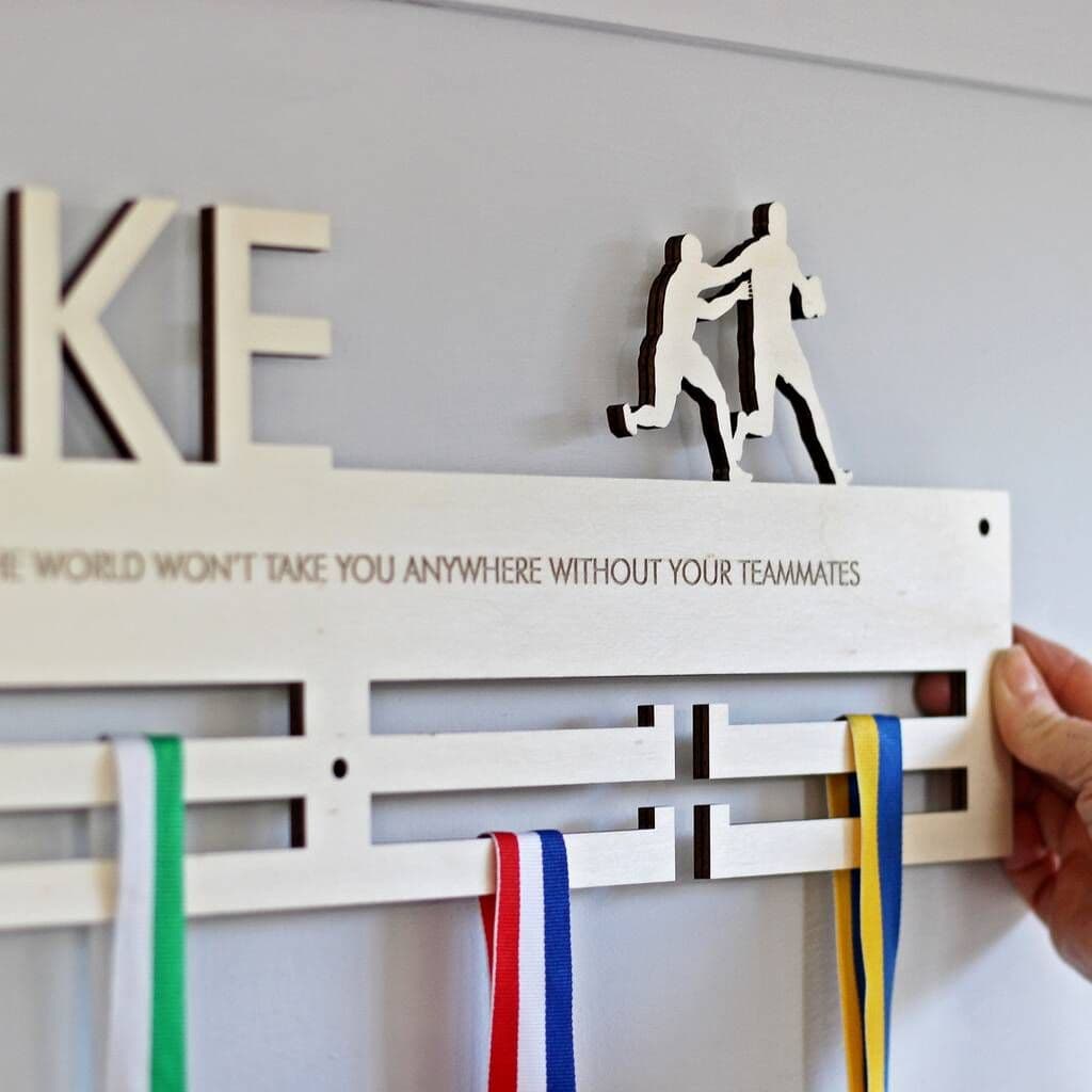 Rugby Personalised Medal Hanger