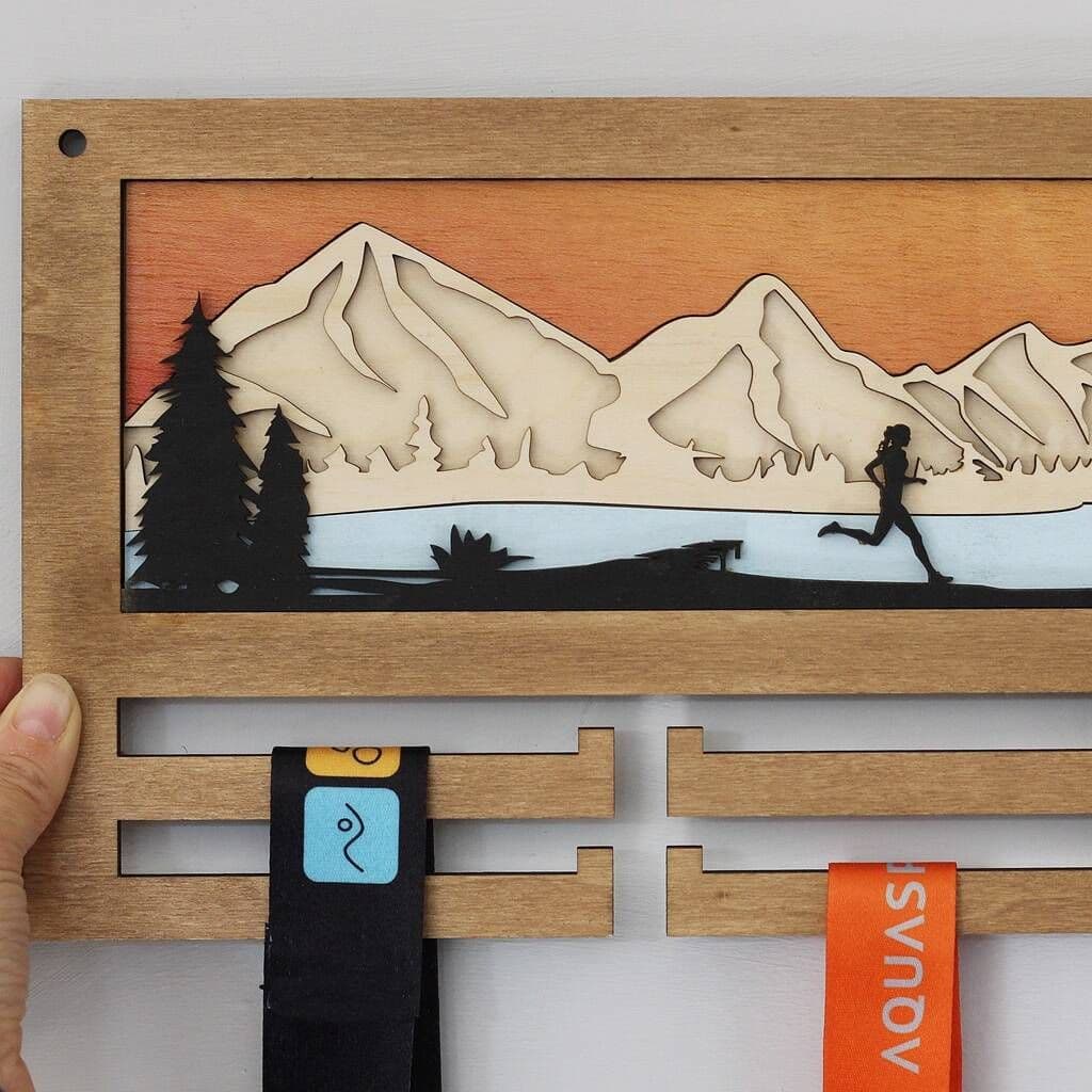 Runners 3D Medal Hanger - view 4