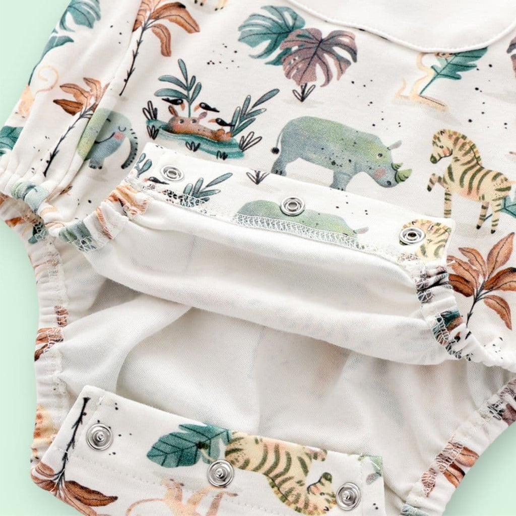 Safari Baby Dungaree Romper - view 4