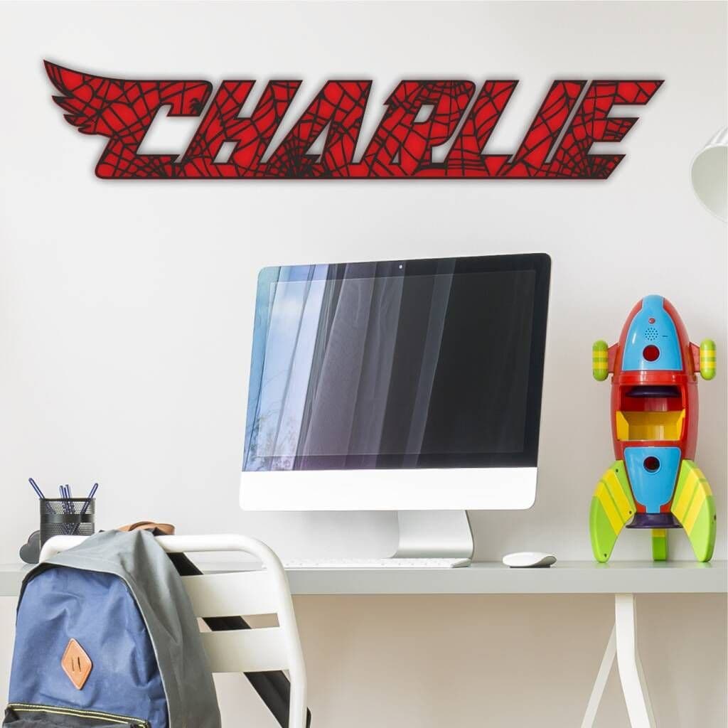 Spiderman Inspired Personalised Name Sign - view 6