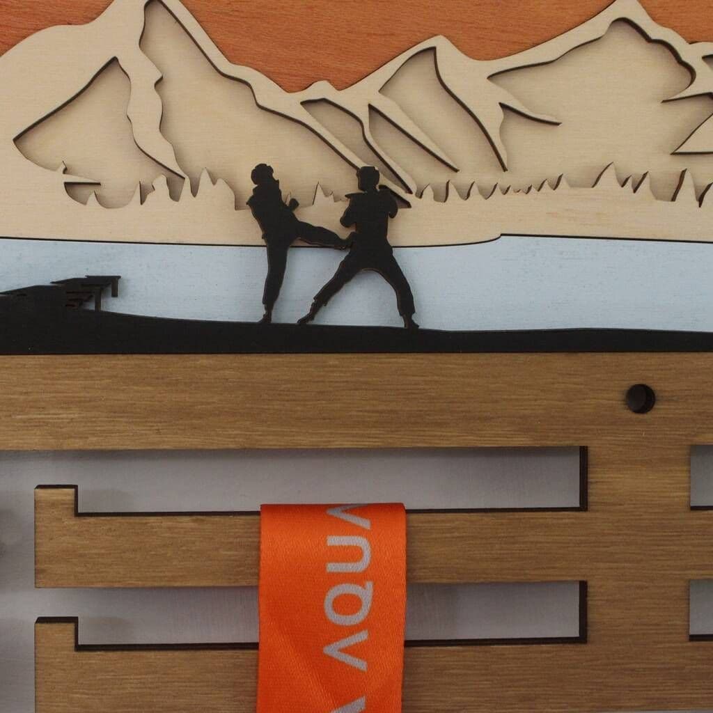 Taekwondo 3D Medal Hanger - view 2