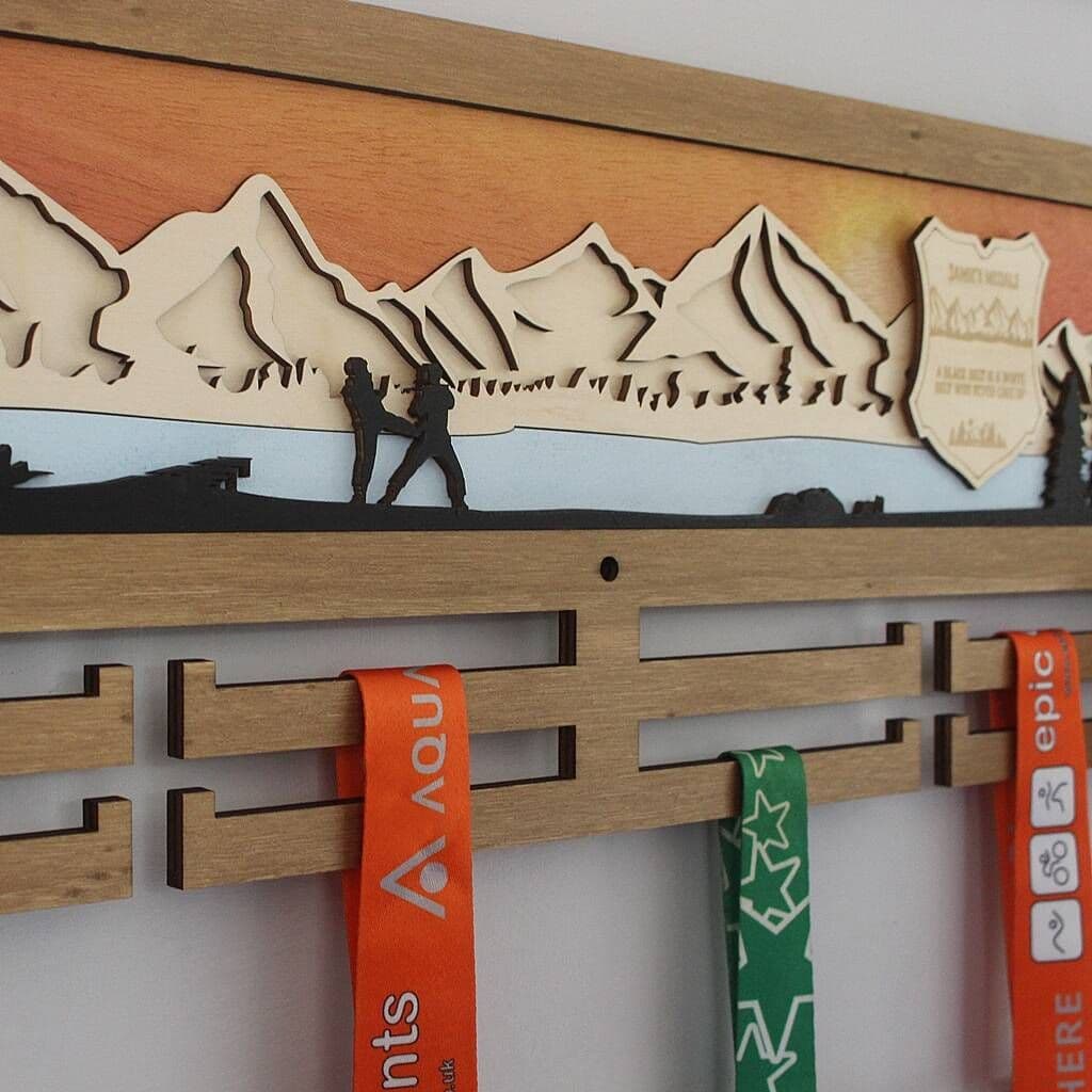 Taekwondo 3D Medal Hanger - view 4