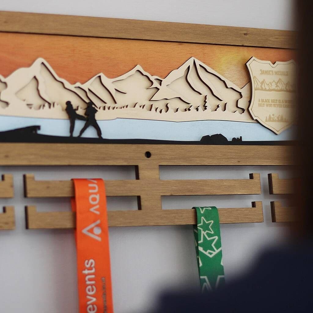 Taekwondo 3D Medal Hanger - view 6