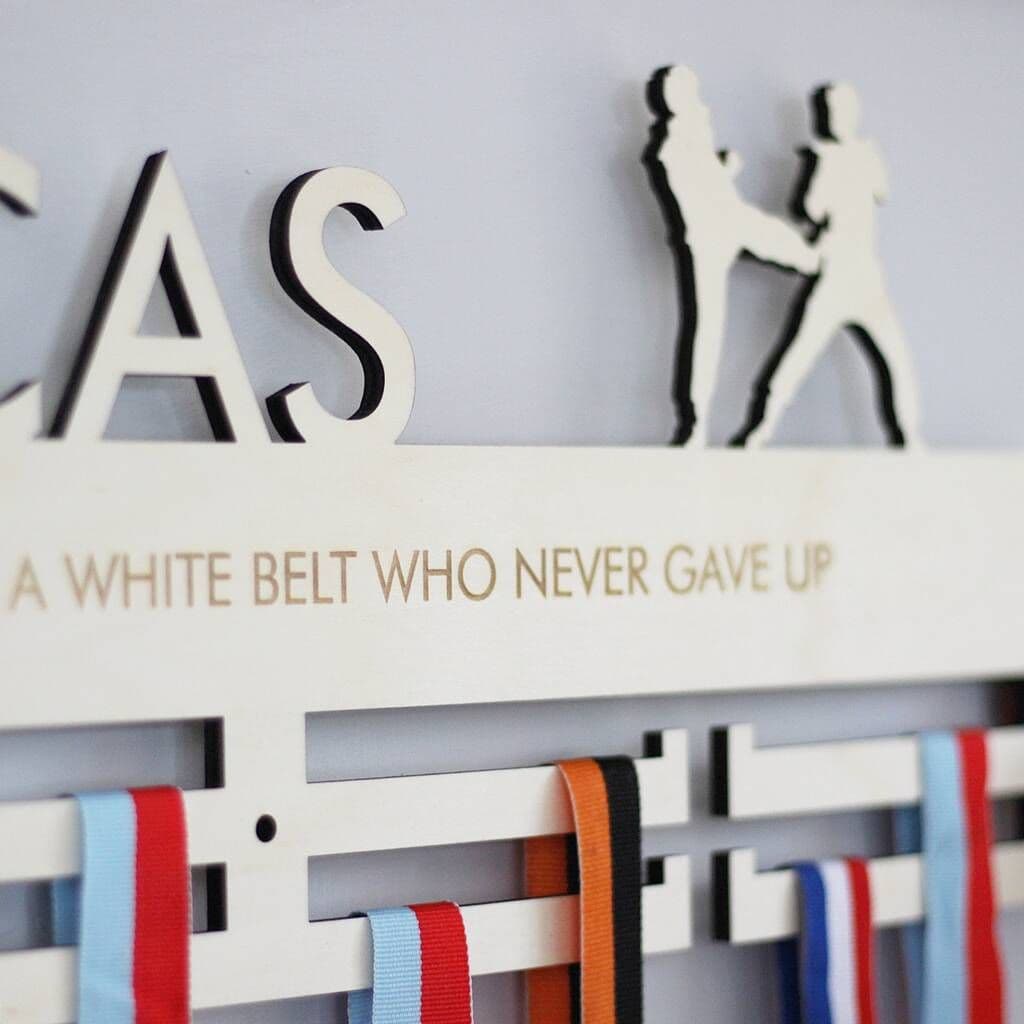 Personalised Taekwondo Medal Hanger
