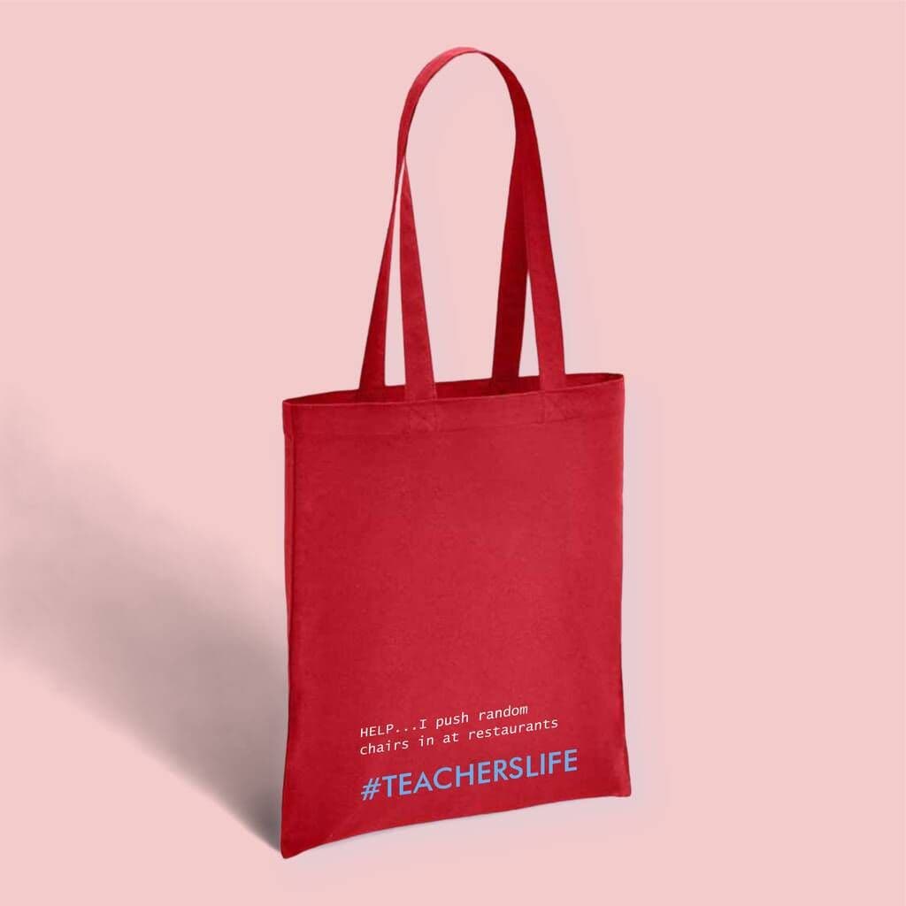 Teacher 'I Push In Random Chairs' Tote Shopping Bag - view 10