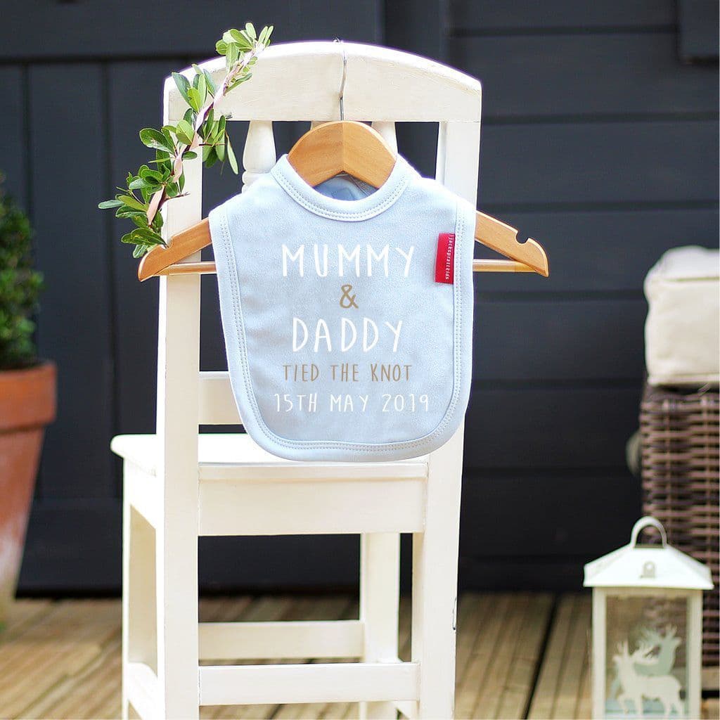 Tie the Knot Wedding Baby Bib - view 2