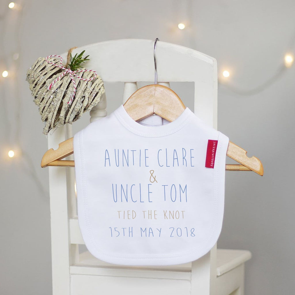 Tie the Knot Wedding Baby Bib - view 3