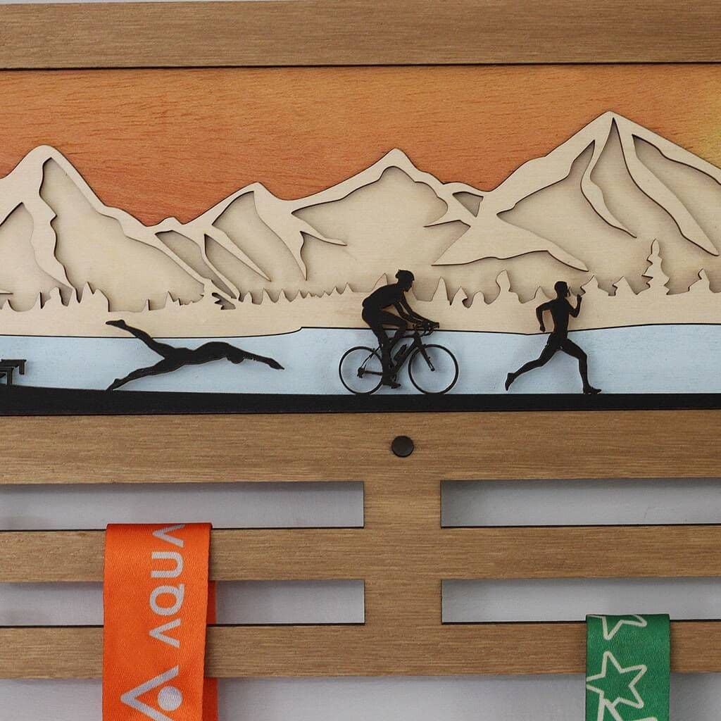 Triathlon 3D Medal Hanger - view 2