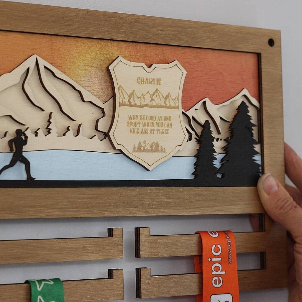 Triathlon 3D Medal Hanger - view 3