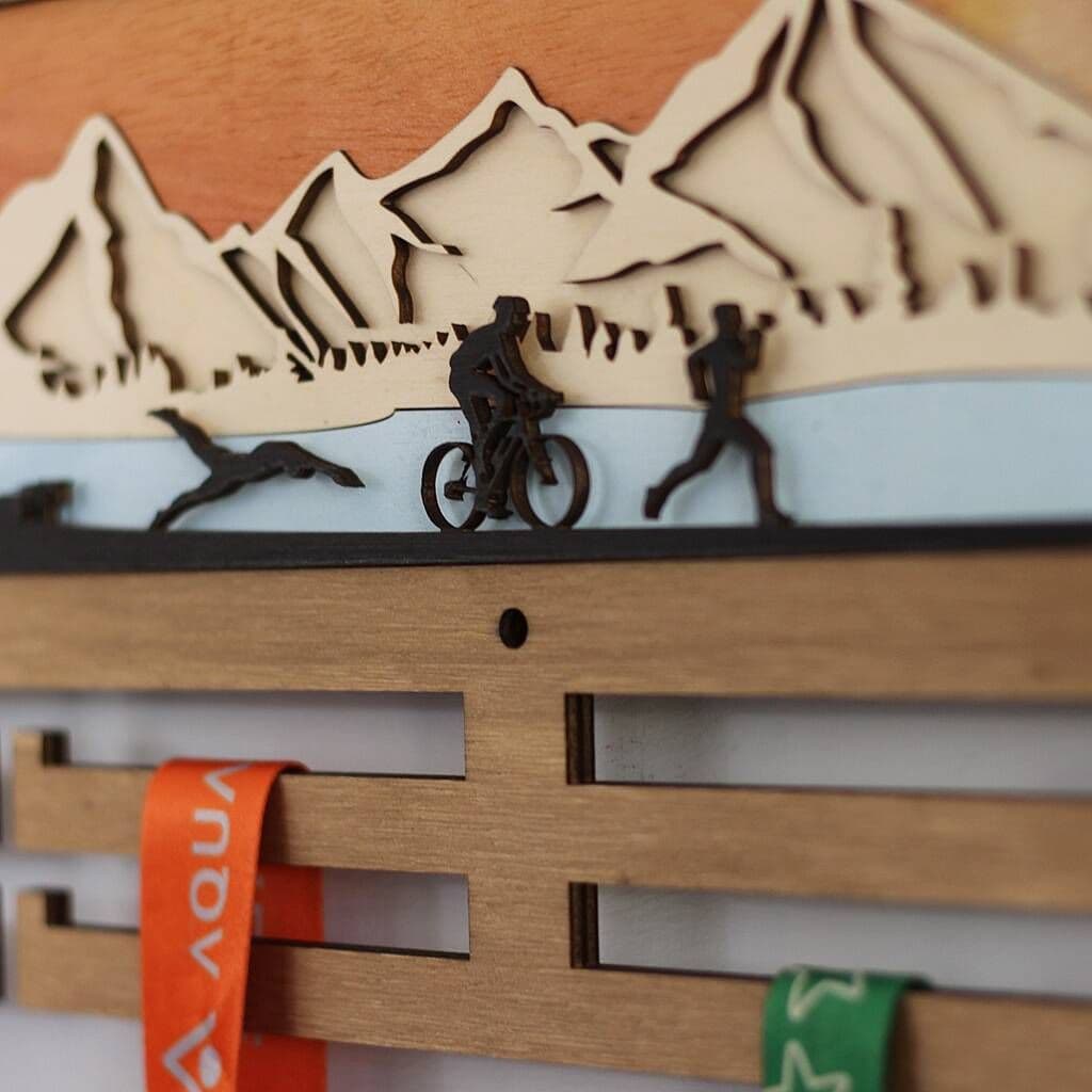 Triathlon 3D Medal Hanger - view 4