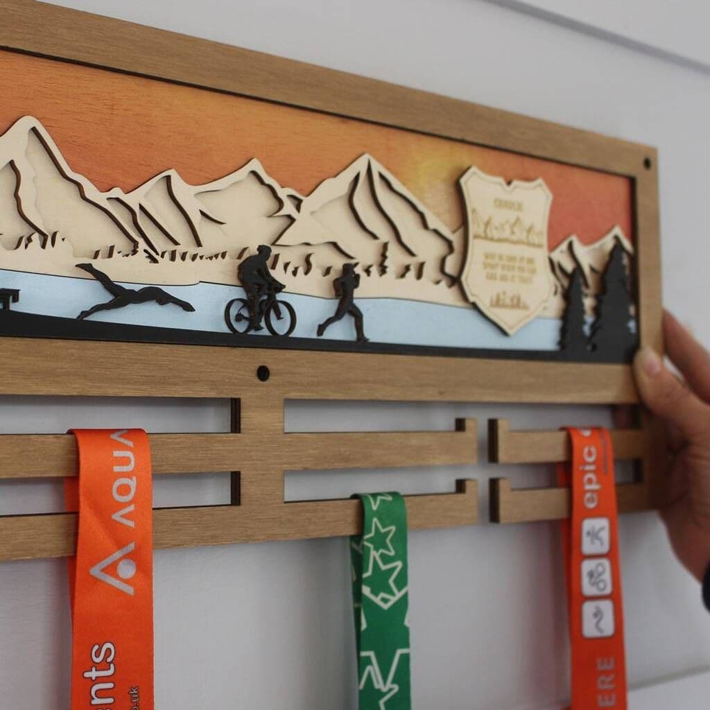 Triathlon 3D Medal Hanger - view 5