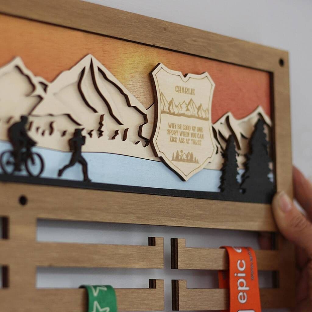 Triathlon 3D Medal Hanger - view 6