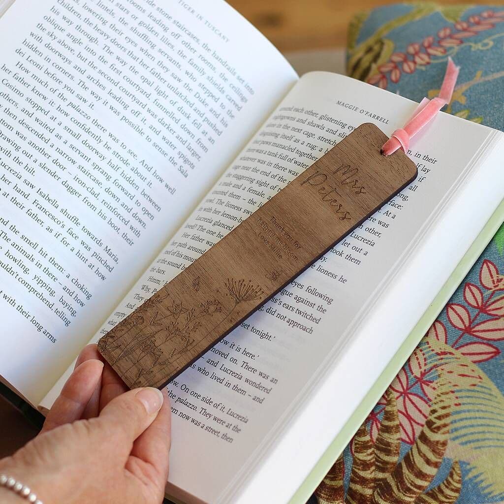 Wildflowers Personalised Bookmark Teacher - view 2