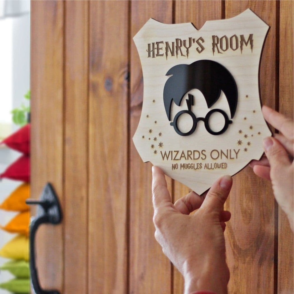 Wizard Bedroom Door Sign â€” The perfect gift for any little wizard!