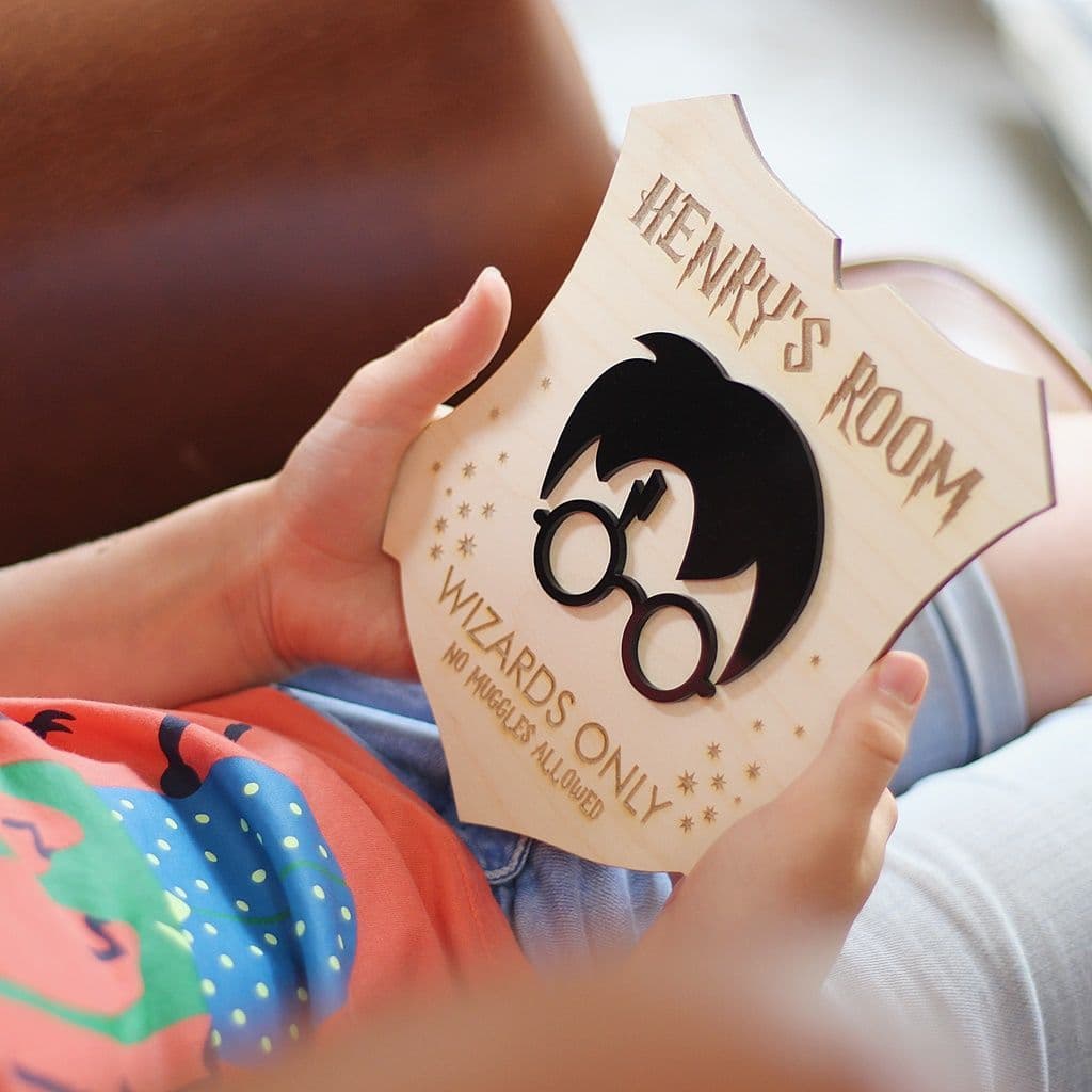Wizard Bedroom Door Sign â€” The perfect gift for any little wizard!