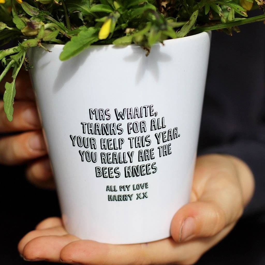 You Are The Bees Knees Teacher Plant Pot - view 3